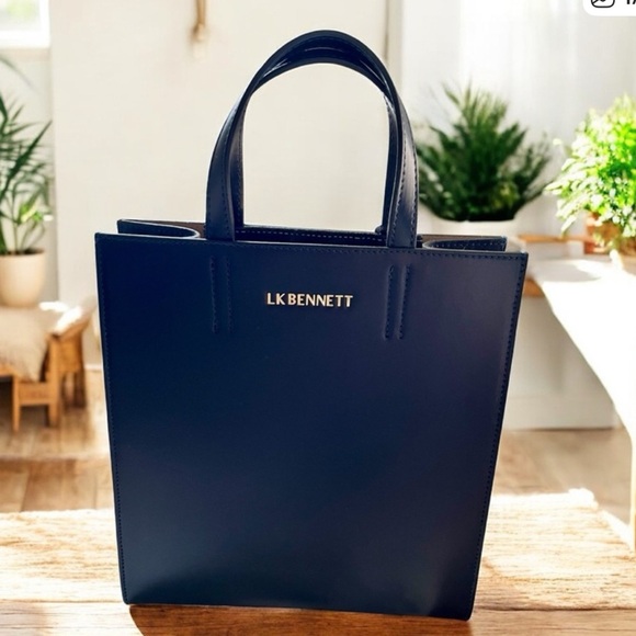 LK Bennett Handbags - LK Bennett Deep Blue Tote Bag
